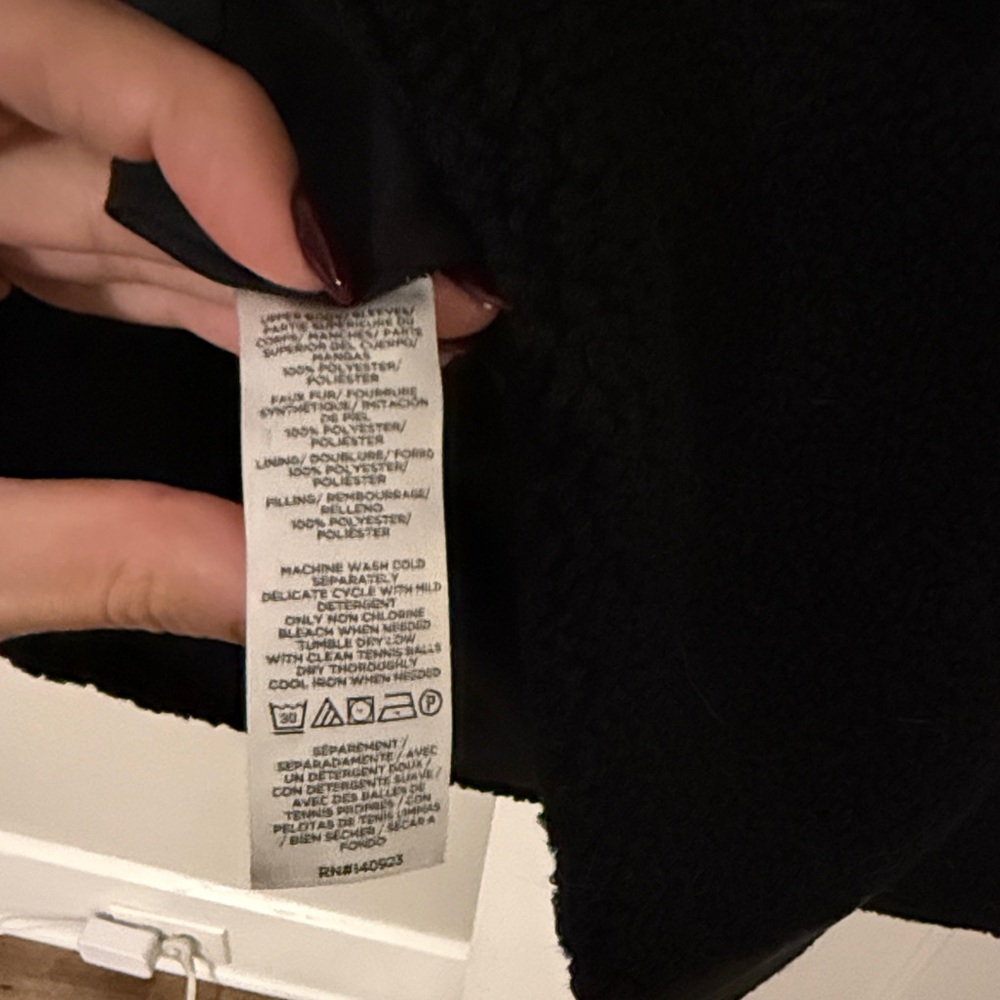 LOFT Black Quilted Puffer Jacket - Picture 6 of 6